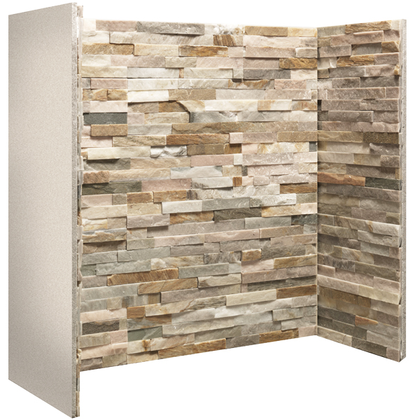 Oyster Slate Staggered Chamber