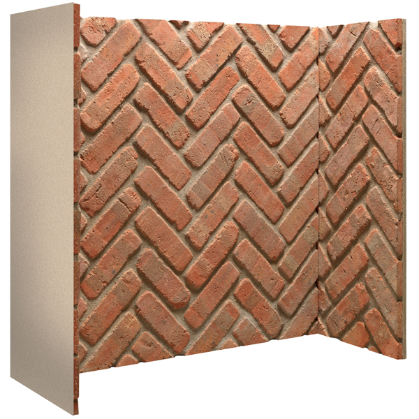 Rustic Brick Herringbone Chamber