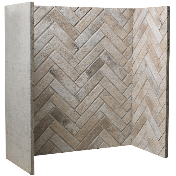 Ice Grey Herringbone Chamber