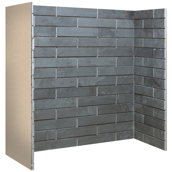 Porcelain Slate Brick Bond Chamber