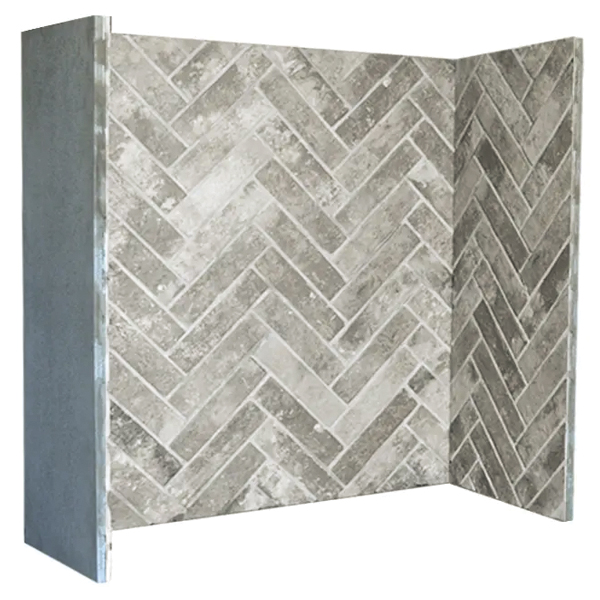 Steel Grey Herringbone Chamber